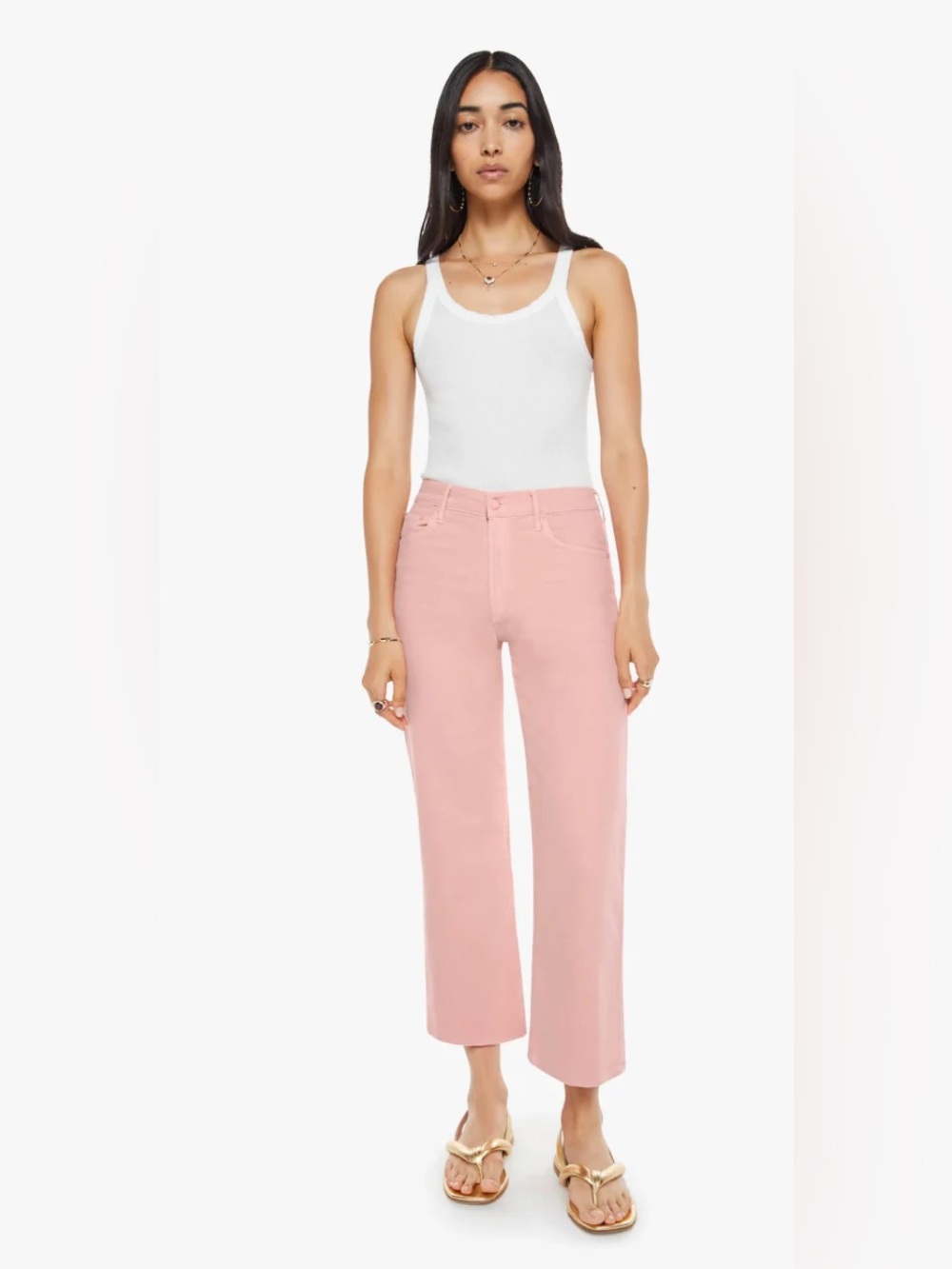 Mother Denim The Mid Rise Maven Ankle in candlelight peach NWT size 27